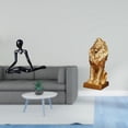 thumbnail image 2 of Estatua de león de pensador creativo, figura decorativa, escultura abstracta, adorno único para la entrada, dormitorio, oficina, hogar, regalo de cump, 2 of 8