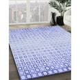 thumbnail image 3 of Ahgly Company Machine Washable Indoor Round Transitional Lavender Blue Area Rugs, 4' Round, 3 of 7