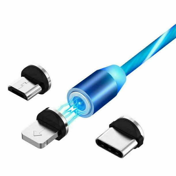 Glow LED Lighting Fast Charging USB Type C Cable Cable USB Micro Charger Cable