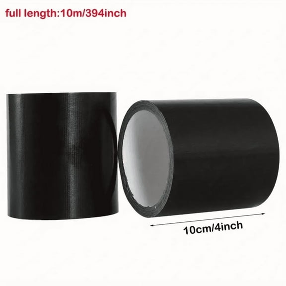 Black Leather Repair Tape, 10cm Width X 10M Length, PVC Material, Stain-Resistant & Mildew-Proof, Single Roll​