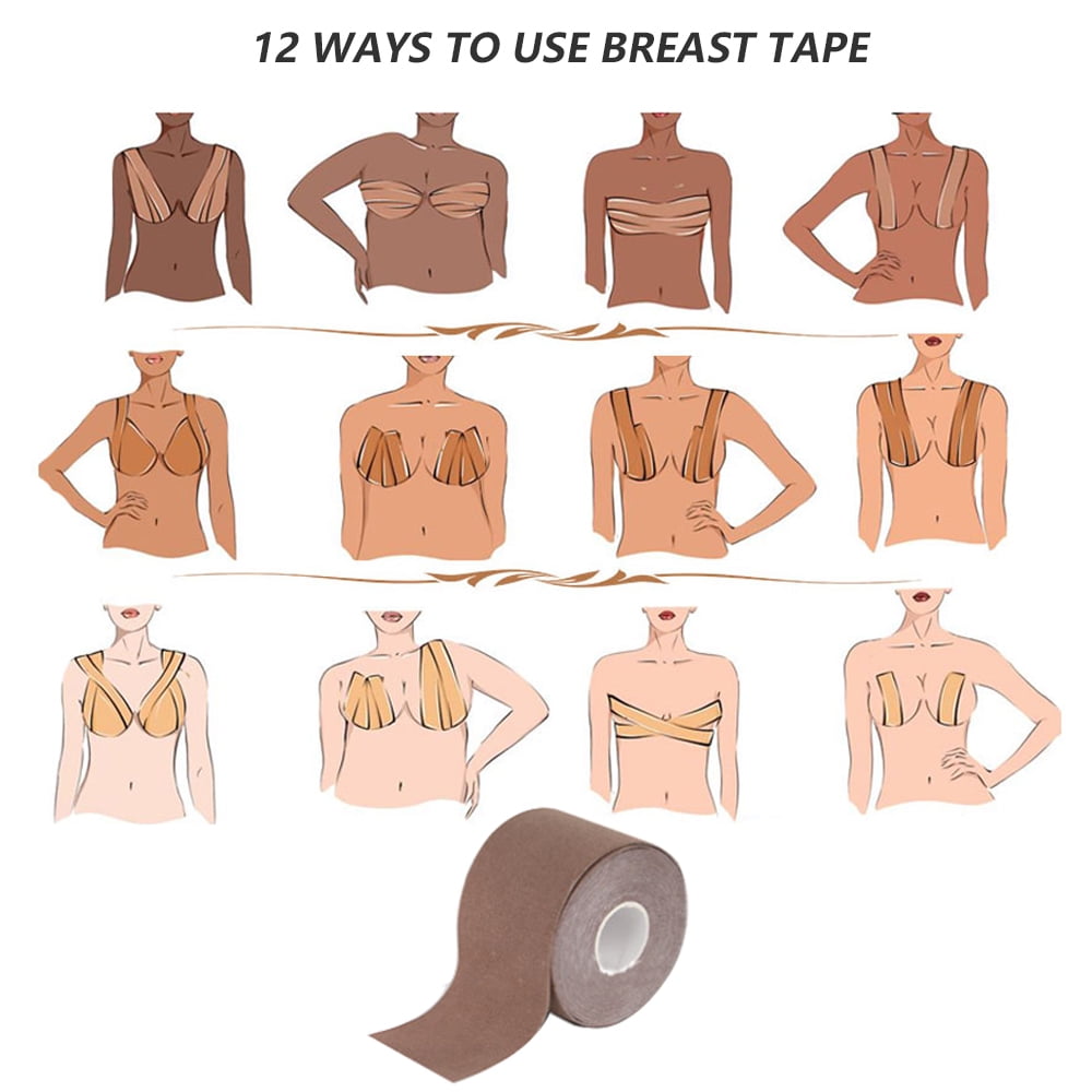 Boob Tape, Breast Lift Tape and Nipple Covers, Push up Tape and Breast Pasties Strapless Bra Tape Chest Support Tape for Large Breasts - 5CM*5M - Walmart.com Boob Tape, Breast Lift Tape and Nipple Covers, Push up Tape and Breast Pasties Strapless Bra Tape Chest Support Tape for Large Breasts - 5CM*5M - Walmart.com