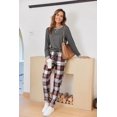 thumbnail image 5 of Oudiya Women Pajamas Long Sleeve Comfy Jogger Set Lounge Pjs Set With Pockets, S-XXL, 5 of 7