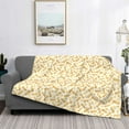 thumbnail image 2 of Honeii Peanuts3 print throw blanket, crafted from cozy cotton flannel, offers versatile home decor as a bedding suitable for all seasons.-60"x50", 2 of 6