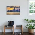thumbnail image 3 of Art.com Chicago, Illinois - Moody Skyline Stretched Canvas Print Wall Art by Lantern Press, 36" x 24", 3 of 4