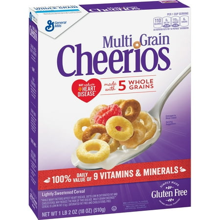 Multi Grain Cheerios Gluten Free Cereal, 18 oz Box