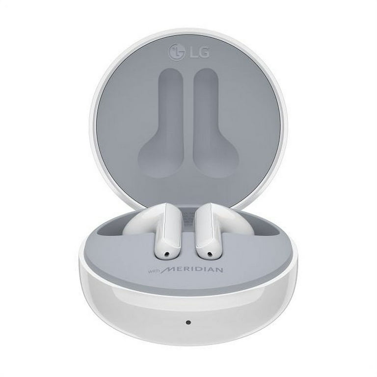 LG White Bluetooth Free Earbuds, Noise Tone Active FN7 Cancellation