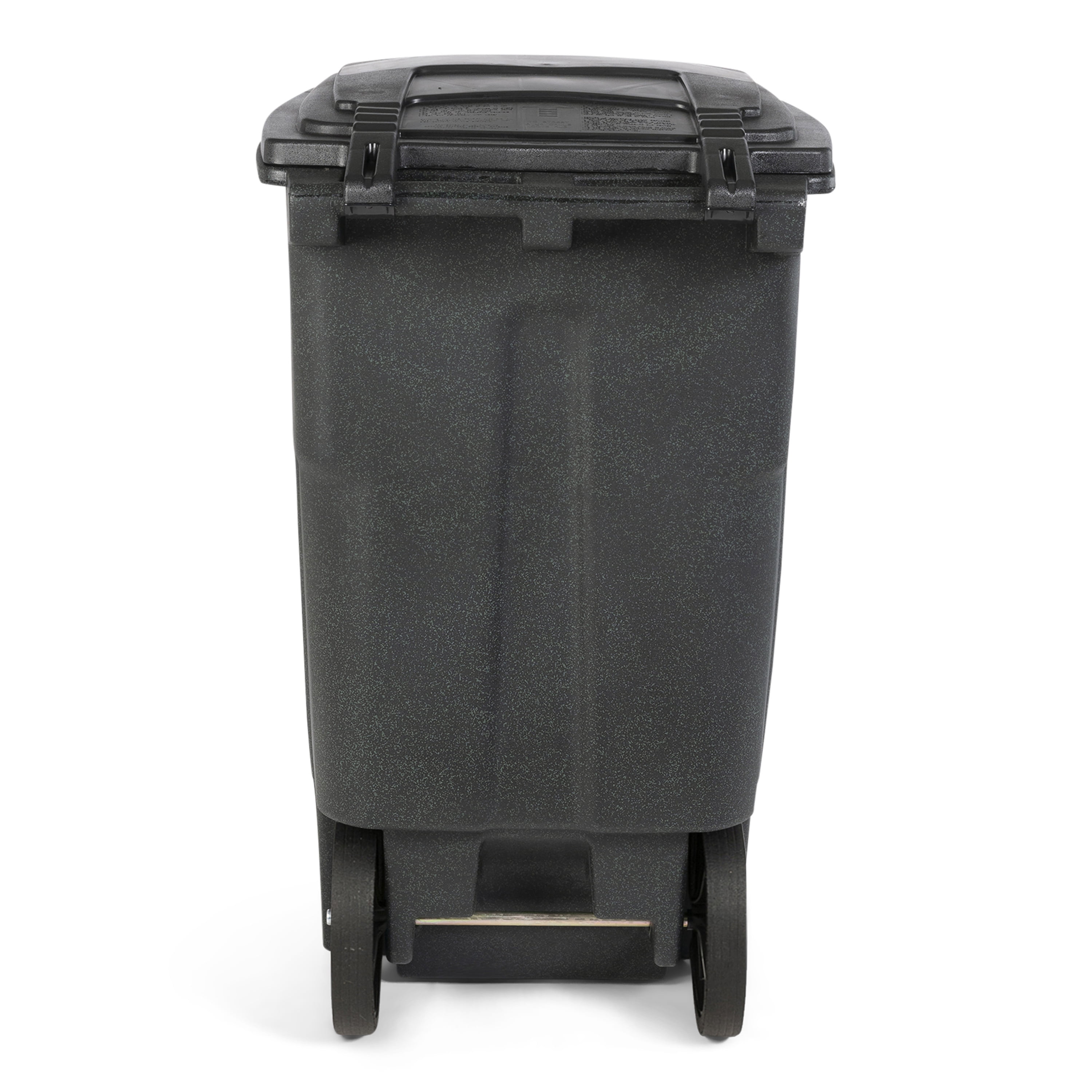 Toter 64 Gal. Trash Can Greenstone with Quiet Wheels and Lid