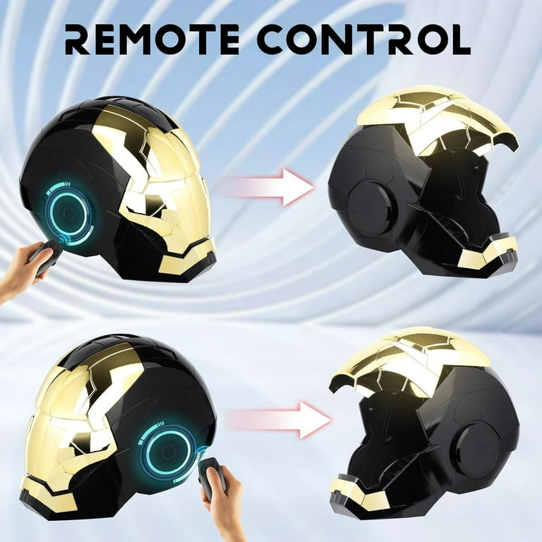 iron man collectible helmet Hero MK 5 1:1 Wearable :Voice, Touch, and Remote Control, Realistic Sound Effects, Can Cosplay and Figures for and Teen Ideal Gift Gold : Toys & Games This highly detailed reproduction of Iron Mans Mark 85 helmet brings the epic conclusion of the Infinity Saga right to your collection Iron Man Mark 50 Helmet