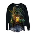 thumbnail image 5 of Unisex St. Patrick's Day Elderly Print Casual Long Sleeve T-Shirt, 5 of 5