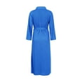 thumbnail image 3 of Richie House Bathrobe Kimono Women's Cotton Robe Long Belted Dressing Gown Lounge Night Spa RHW2824-F-L, 3 of 3