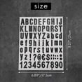 thumbnail image 6 of 770 Pieces 10 Sheets Self Adhesive Vinyl Letters Numbers Kit, Alphabet Number Stickers for Mailbox (Black, 1 Inch), 6 of 10