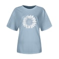 thumbnail image 3 of WEAIXIMIUNG T-Shirt à Manches Courtes Col Rond Imprimé Mode pour Femmes pour la Saint-Valentin, 3 of 3