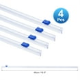 thumbnail image 2 of 4pcs Plastic Wrap Cutter, 19in Plastic Wrap Slide Cutter Snap Card Slot Installation Replacement for Aluminum Foil Wax Paper Parchment Paper Wrap Dispenser, Blue, 2 of 6