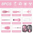 thumbnail image 3 of Baby Grooming Kit,Bexikou Pink 8Pcs Newborn Baby Care Accessories with Zipper Box, Baby Hair Nail Thermometer Care Set, Baby Healthcare Set for Newborn Infant, Toddler Girls & Boys, 3 of 8
