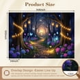 thumbnail image 3 of Wallpaper Magical Forest Glowing Lanterns Butterflies Colorful Peel and Stick Wall Murals 100"H x 144"W Removable PVC Wall Paper Self-Adhesive Wall Paintings Art Decor for Bedroom Living Room, 3 of 7