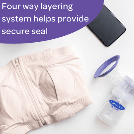 Lansinoh Simple Wishes Hands-Free Pumping Bra, Size XS-L