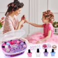 thumbnail image 4 of Set de esmaltes de uñas Golray Kids con secador, esmalte, pegatinas y más, 4 of 9