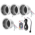 thumbnail image 1 of 4Pcs DC 12V RGB LED Car Beverage Bottle Cup Holders with Remote Control for Marine RV Truck, 1 of 9