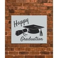 thumbnail image 2 of Happy Graduation Stencil, 2 of 2