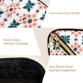 thumbnail image 5 of FORMRS Makeup Bag Travel Cosmetic Organizer for Women Fold Flat Zipper Pouch with Handle, Flowers Geometric Pattern, 5 of 8