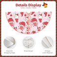 thumbnail image 4 of Daiia Valentine Gnomes Drawing Merry Christmas Tree Skirt , Xmas Large Lace-up Tree Skirt, Santa Snowflakes Rustic Home Decorations New Year Party Farmhouse Decor-36", 4 of 7
