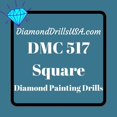 thumbnail image 1 of DMC 517 Carré 5D Perles de Peinture Diamant DMC 517 Bois Foncé Bleu, 1 of 4