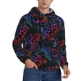 thumbnail image 2 of Naloa Sea Turtle Men's Casual Hooded Collar Drawstring Hoodies Pullover Sweatshirts Casual Long Sleeve Shirts-Large, 2 of 7