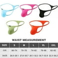 thumbnail image 4 of Arjen Kroos Men Thong Underwear Low Rise G-String Bikini for Men,3Pack, 4 of 5