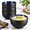 Black/Navy, variant on Ceramicese Noodle Bowl Set 34 Oz Of 4 Black/teal