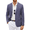 Blue, variant on Men's Linen Blazer Casual Lightweight Two Button Sport Coats Formal Business Suit Jacket Unlined Blazer