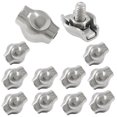 thumbnail image 5 of Huggegwe 12 Pcs Pinces M2 Simplex Pinces à Câble - Acier Inoxydable 304 - Pinces à Câble à Boulon Unique pour Câble de 1/16 Pouce de Diamètre CJB91-55409, 5 of 5