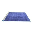 thumbnail image 2 of Ahgly Company Machine Washable Indoor Round Persian Blue Traditional Area Rugs, 3' Round, 2 of 4