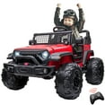 thumbnail image 4 of EastVita Kids 24V Ride on Car with Electric Remote Control Dual Drive Power Ride on Toys 2 Seats SUV Truck Wheels Vehicle with Control Bluetooth USB Mp3 Headlight, 4 of 9