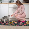 thumbnail image 3 of Pioneer Flower Floral Print Pattern Kitchen Rugs Sets Of 2, Anti Fatigue Non Slip Washable Floor Mats for Kitchen Sink Laundry, 17X30 Inch + 17X47 Inch, 3 of 6