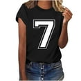 thumbnail image 4 of PNTUTB Fashion Men's Number 7 Print Classic Crew Neck Pullover Short Sleeve Casual Comfortable T-shirts, 4 of 6