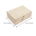 thumbnail image 2 of 1 Pc Rings Storage Case Khaki Watch Holder Couple Theme Jewelry Display Box, 2 of 8