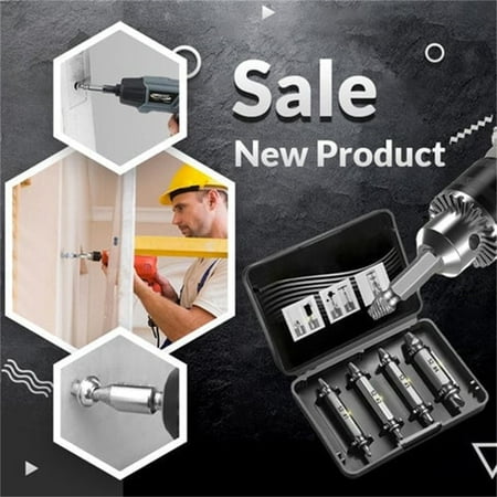 

6-piece Set Double- Screw Slide Tooth Removal Tool High-speed Steel Extractor