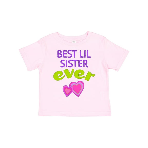 Inktastic Best Lil Sister Ever Girls Toddler T-Shirt