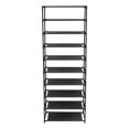 thumbnail image 2 of Ktaxon 6/8/10 Tiers Compact Shoe Rack Shoe Shelf 30 Pairs Closet Storage Organizer Space Saving for Entryway Bedroom Dorm, Black, 2 of 6
