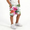 thumbnail image 4 of Frnrwgo Boys Beach Shorts 2 Layer Printed Loose Pockets Elastic Drawstring Summer Swim Trunks, 4 of 5