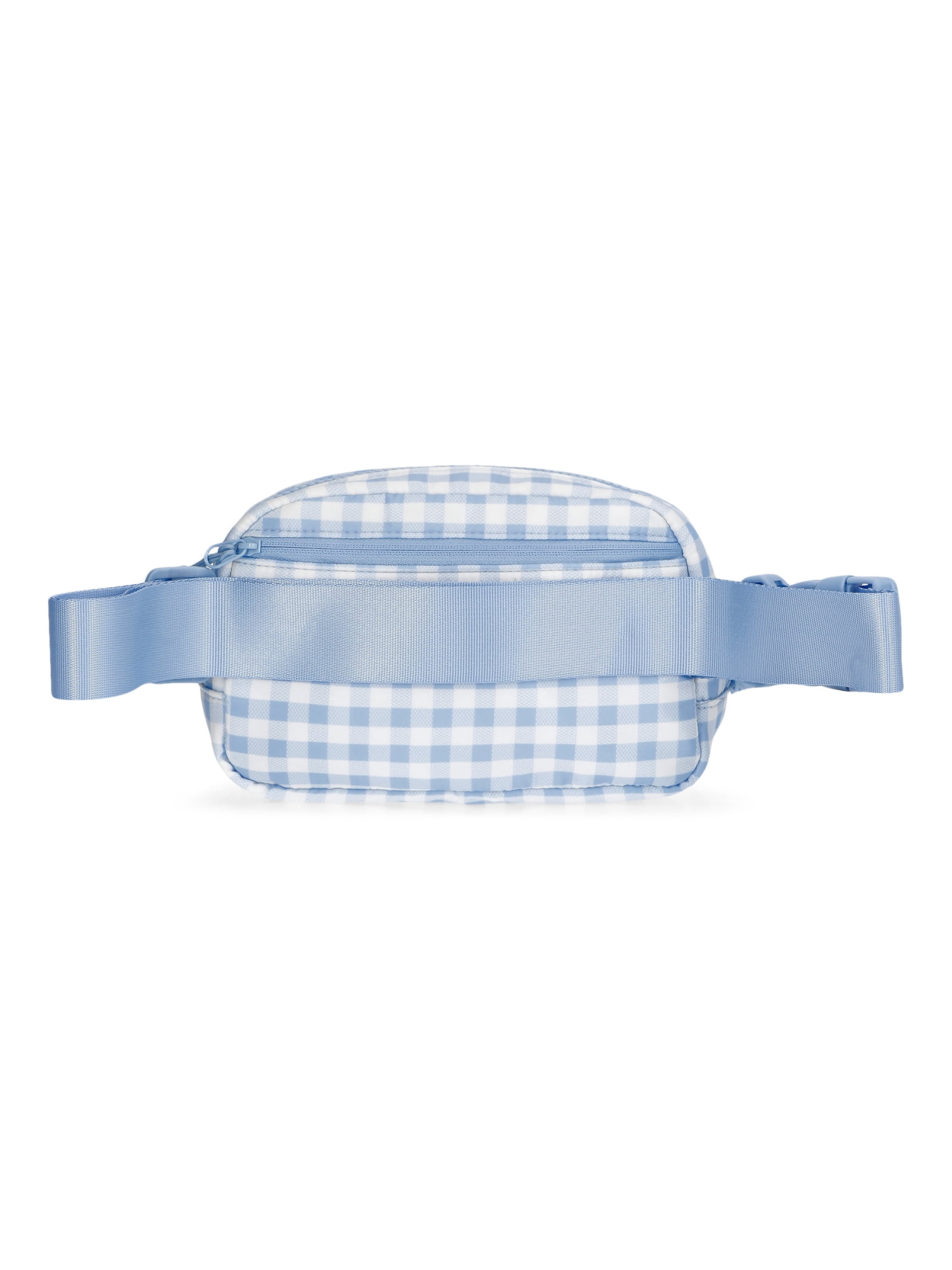 No Boundaries Women's Hands Free Fanny Pack, Sky Gingham