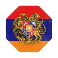 thumbnail image 4 of Set of 6 Armenian National Emblem Drink Coasters for Coffee Table Leather Coaster for Decor Housewarming Octagon, 4 of 6