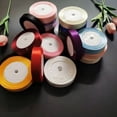 thumbnail image 4 of 25 yardas/rollo de cinta de raso de una cara, venta al por mayor, envoltura de regalos, cintas navideñas, tela de costura, tamaño DIY a mano (10, 15, 20, 25, 40) mm, 4 of 4