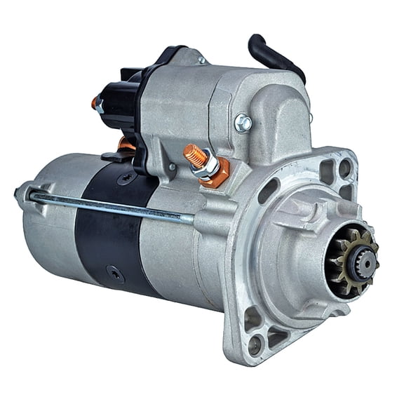 24V Starter Compatible with Cummins ISBE ISBE4 ISD4.5 ISB/ISD4.5 ISB/ISD6.7 CM2150 CM800 CM850 CM2880 B119 B120 B126 4996707 428000-7102 Denso PLGR 10T CW 4.8kW
