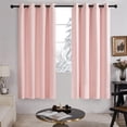 thumbnail image 3 of Deconovo Rideau Occultant 100 % de 72 Pouces de Long, Ensembles de Rideaux Roses, Blocage Total du Soleil, Réduction du Bruit, Rideaux de Fenêtre Isolés Thermiquement pour Fenêtres/balcon de Maison (Ensemble de 2, Rose Cristal, 52l X 72h), 3 of 4