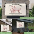 thumbnail image 2 of Outdoor TV Cover 60 to 65 Inches, Farmhouse Retro Home Sweet Home Watercolor Pig Waterproof and Weatherproof TV Cover with Remote Control Pocket, Flat Screen TV Cover Protector for Outside TV, 2 of 6