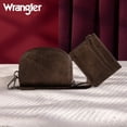 thumbnail image 7 of Wrangler KeyChain Wallet Wristlet Wallets for Women Dual Pouch Wristlet Rfid Blocking Credit Card Holder Wallet, Coffee, 7 of 7