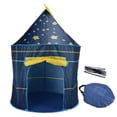 thumbnail image 1 of Tienda de juegos para niños, juguete de princesa, castillo, casa de juegos de interior, tienda de campaña, juguete de regalo para niños, azul, 1 of 14