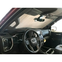 HeatShield, The Original Windshield Sun Shade, Custom-Fit for GMC Sierra 1500 Truck (Standard Cab) w/ Sensor 2019, 2020, Silver Series