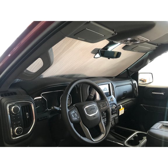 HeatShield, The Original Windshield Sun Shade, Custom-Fit for GMC Sierra 1500 Truck (Standard Cab) w/ Sensor 2019, 2020, Silver Series